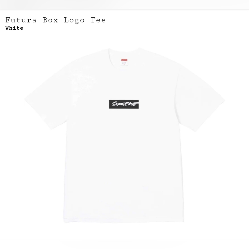 New! SUPREME Futura Box Logo Bogo Tee T-Shirt White - Size Small